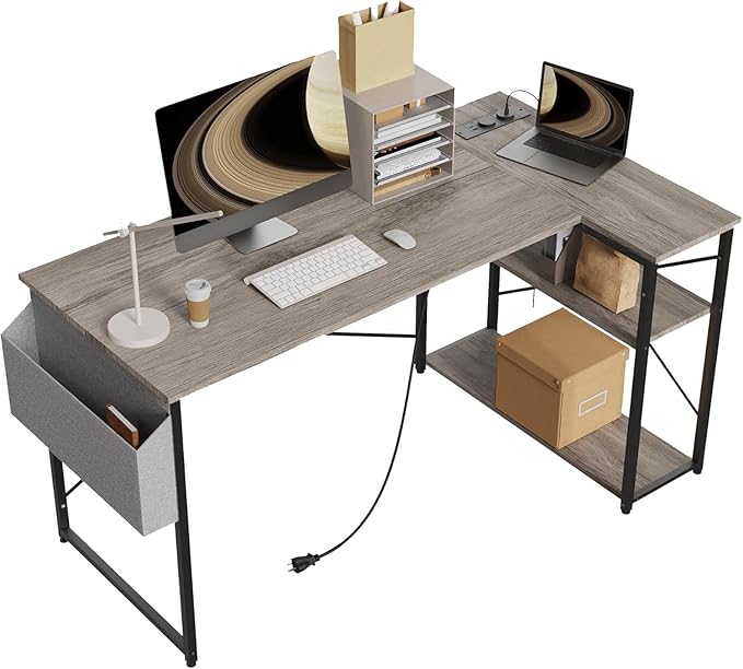 TIQLAB L Shaped Computer Desk - Image 2