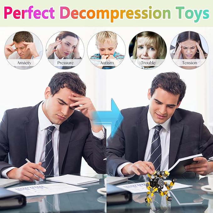 Transformable Fidget Spinners 32 Pcs - Image 4