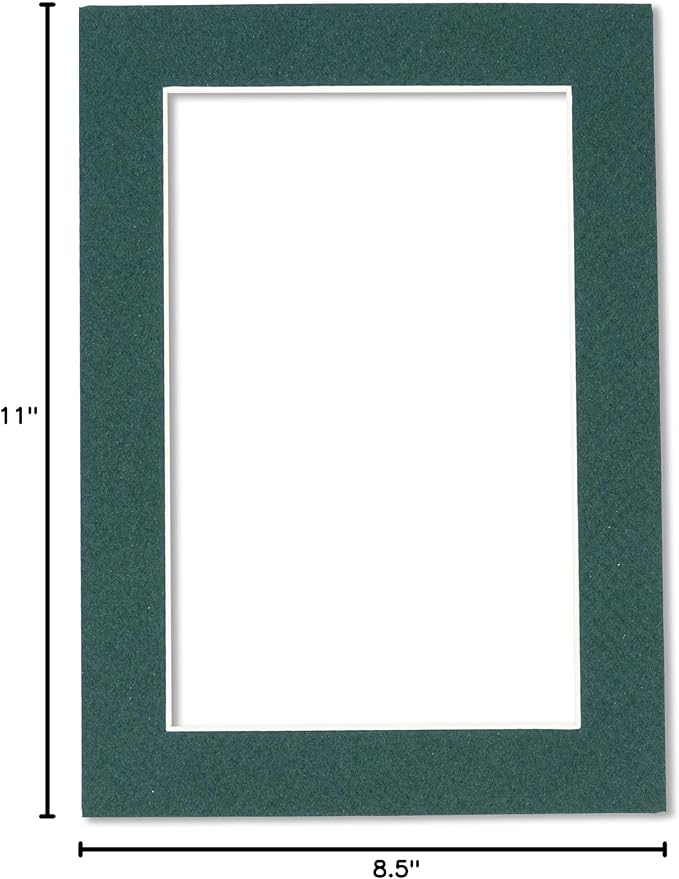 Pack of 25 Acid Free 8.5x11 Mats Bevel Cut - Image 10