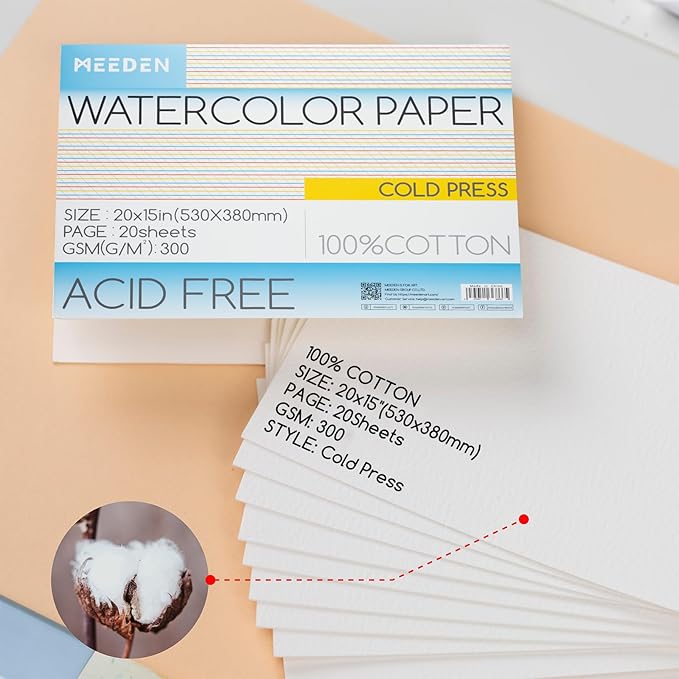 MEEDEN Watercolor Paper Block - Image 2