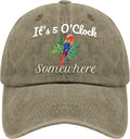 Jimmy Music Buffett Accessories Hats Its 5 Oclock Some Where Baseball Cap Mom Hat Pigment Black Womens Bucket