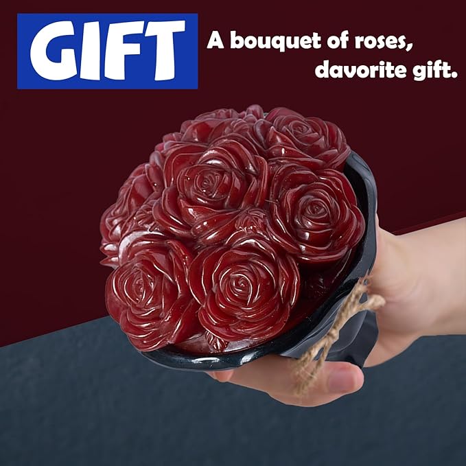 Epoxy Resin Storage Box Silicone Molds A Bouquet of Roses Jar - Image 7
