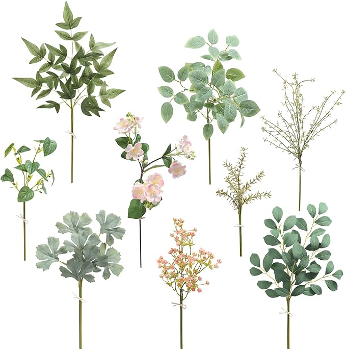 Serra Flora Artificial Greenery Stems Box Set, by SerraFlora