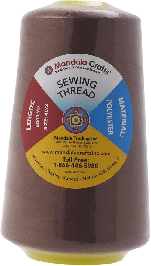 Mandala Crafts 4 Pack of Serger Threads Cones Spools - Image 3