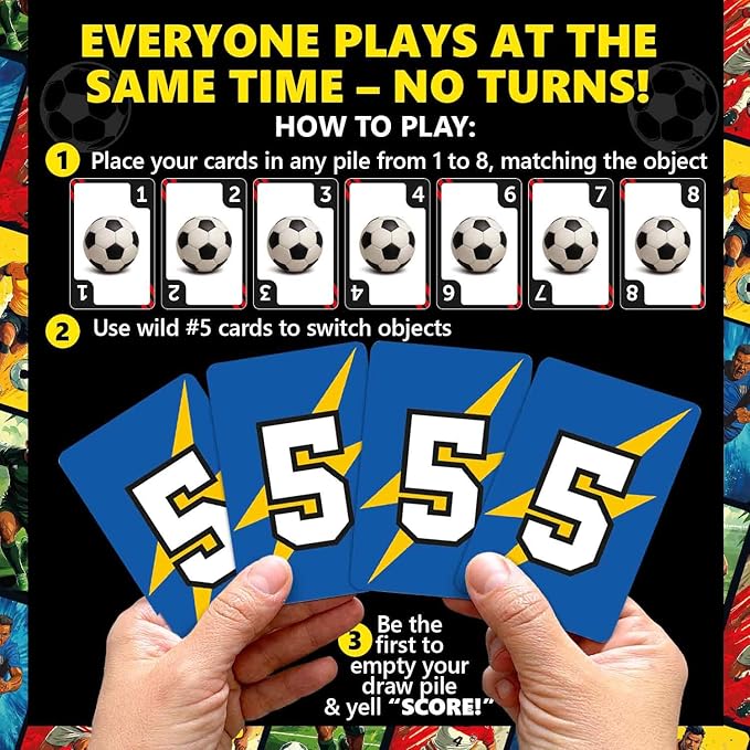 QUOKKA Soccer Fast-Paced Card Game - Image 4