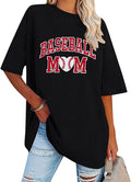 Baseball Mom Shirt Women Baseball Shirt Oversized Chenille Game Day Tops Sports Fan Gift Clothes