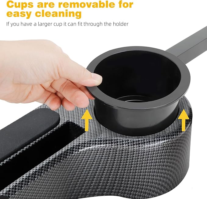 Roykaw Golf Cart Armrest No Drilling Rear Seat Arm Rest, Universal Compatible with EZGO Club Car Yamaha Square Frame Model, with Cup Holder & Phone Holder, Easy to Store & Waterproof