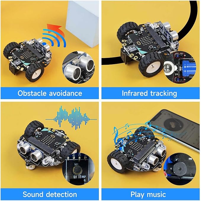 Yahboom Micro:bit DIY Coding Science Building Kit Smart Toys Car Robotic Kit - Image 2