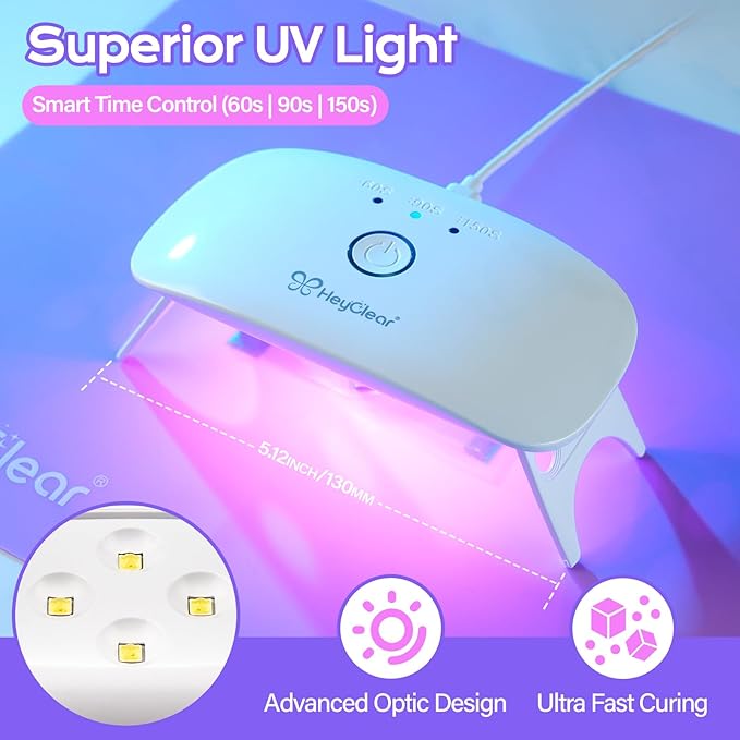 HeyClear UV Resin Kit with Molds and UV Light - Image 4