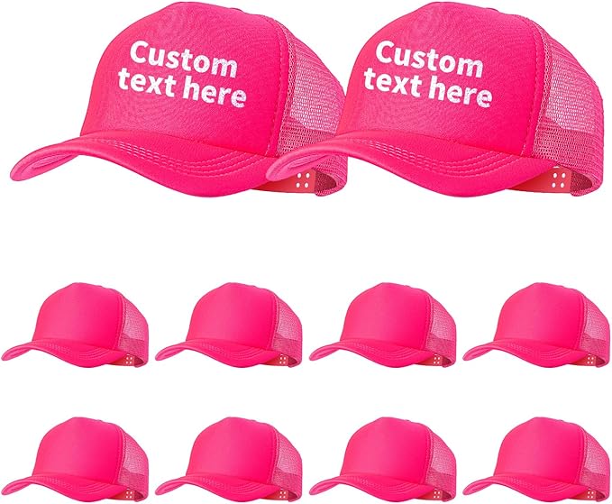 10 Pack of Blank Trucker Hat Bulk Men and Women Hats Bulk DIY Graffiti Mesh Hat Hot Stamping Hats
