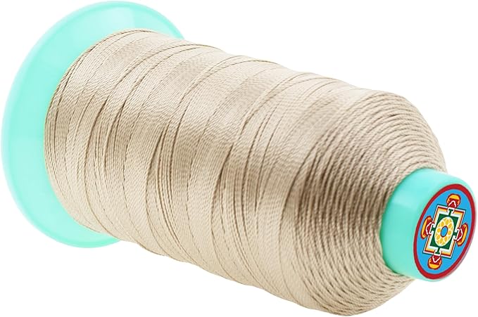 Mandala Crafts Bonded Nylon Thread Cream Heavy Duty Sewing Threads - Image 2