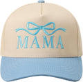 MIRMARU Two-Tone Vintage Canvas Trucker Hats for Men & Women, Adjustable Size Baseball Caps with Trendy Embroidered Design