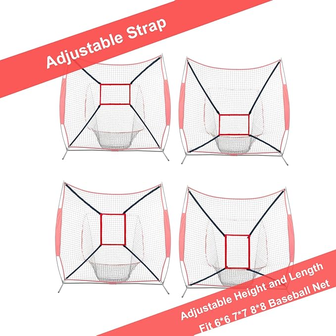 Strike Zone Target for Baseball Softball net, Throwing Pitching Hitting Batting Catching Practice Target, Pitcher Accuracy Training Aids