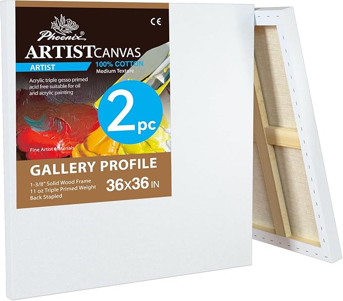 PHOENIX 36x36 Inch 2 Pack Gallery Canvas by PHOENIX