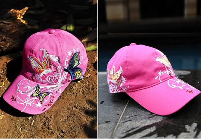 Trucker Hats California H Womens Hat Trendy Creativity Flowers Butterfly Sequins Embroidered Baseball Cap
