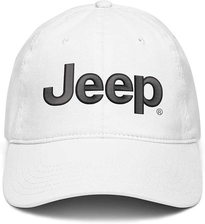 Jeep Cap Adjustable Puff Embroidered Baseball Hat