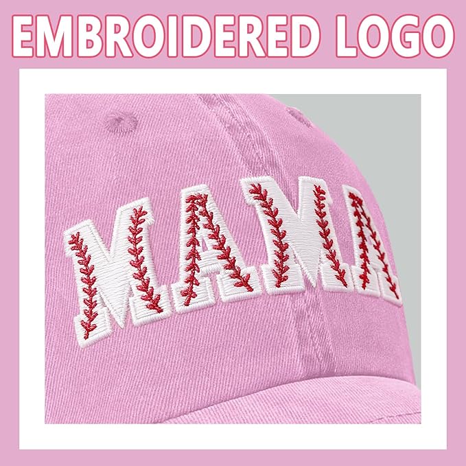Mama Trucker Hat Mothers Day Birthday Gifts for Mother Mom Mama Embroidered Adjustable Washable Baseball Cap