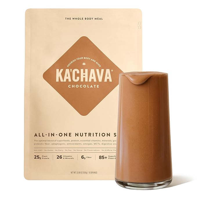 Ka’Chava Whole Body Meal Shake Chocolate 2 lb – Vegan Protein Powder by KaChava