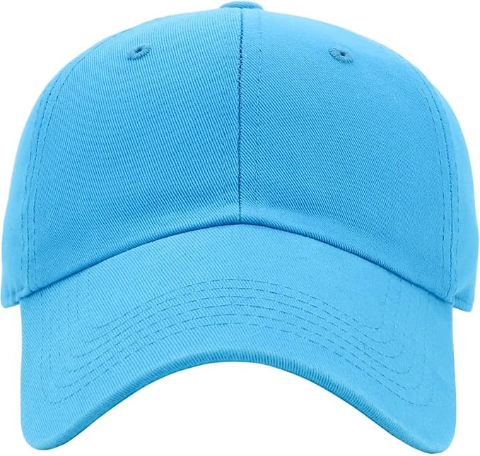 KBETHOS Classic Unisex Cotton Adjustable Low Crown Baseball Cap – Plain Dad Hat