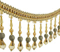 3yards Beading Fringe Trimming Long Beads Tassel Curtain Trim Ribbon Trim by EMDOMO