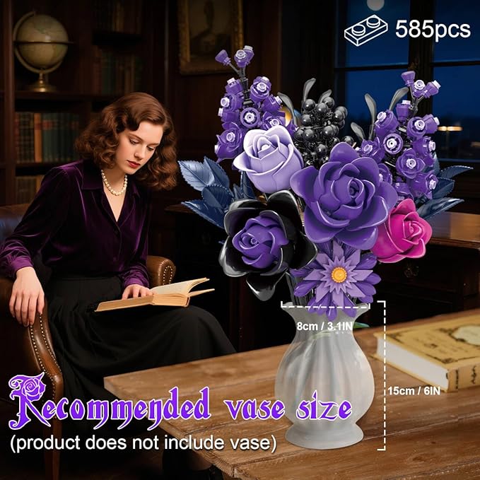 Gohero Purple Roses Building Blocks Set - Image 3