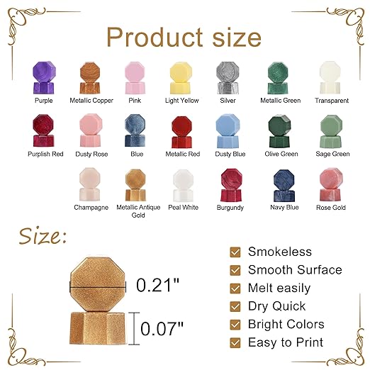 Yoption 360Pcs Navy Blue Sealing Wax Beads - Image 5