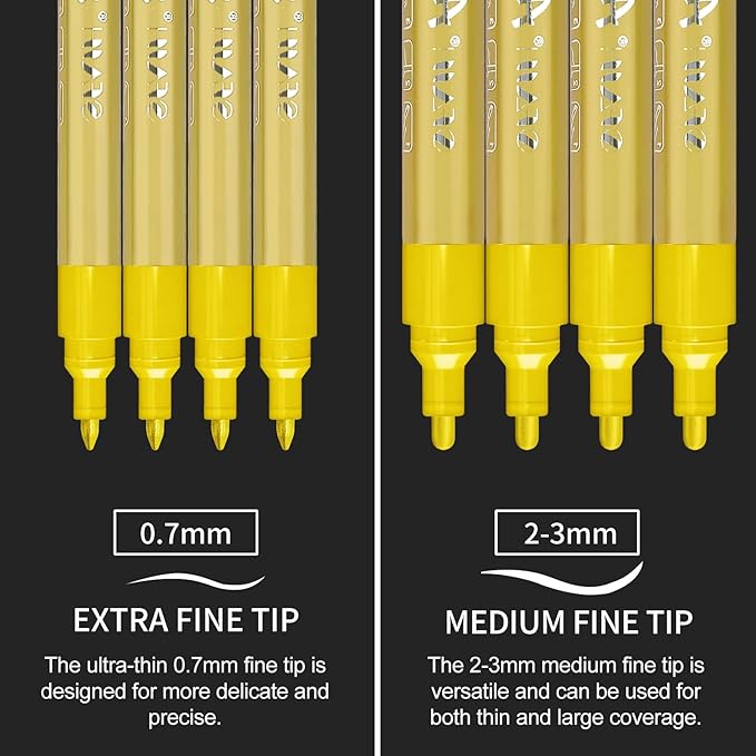 SFAIH Acrylic Gold Paint Pens - Image 4