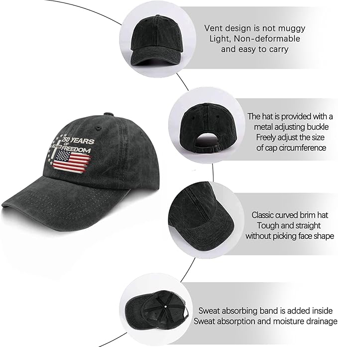 US 250th Anniversary Hat, Patriotic Embroidered Cap, 1776-2026 Freedom Celebration, 250 Years American History Gift Patriots