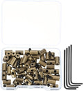 MECCANIXITY 50 Pcs Metal Locking Pin Backs, Locking Pin Keepers Clasp 9mm by MECCANIXITY