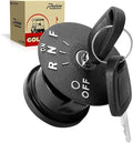Roykaw Golf Cart Starter Ignition Key Switch Kits for EZGO RXV 48-Volts 2008+ Electric Golf Cart with 4 Tap Position,4 Terminal & 2 Spare Keys, OEM# 605637,611283,609682