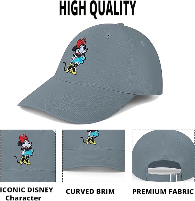 Disney Adult Baseball Cap, Minnie Mouse Adjustable Dad Hat