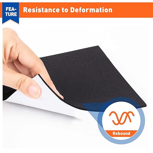 MAGZO 20Pcs Adhesive Foam Padding 1/16 in Thick X 4 in X 4 in, Closed Cell Foam - Image 5