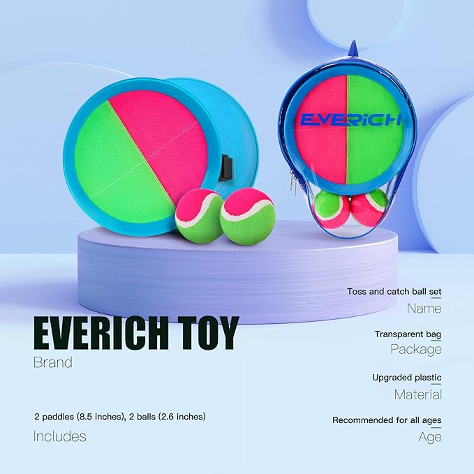 EVERICH Upgraded Toss and Catch Ball Game Set - Image 2