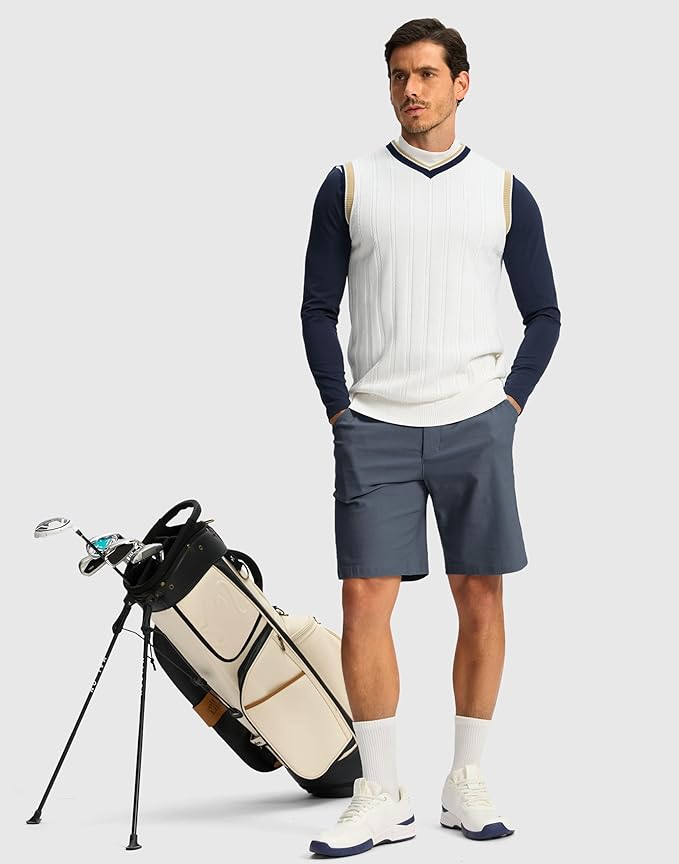G Gradual Men's Golf Dress Shorts 5"/ 7"/ 9" Stretch Casual Work Flat Front Shorts for Men with 3 Pockets Quick Dry