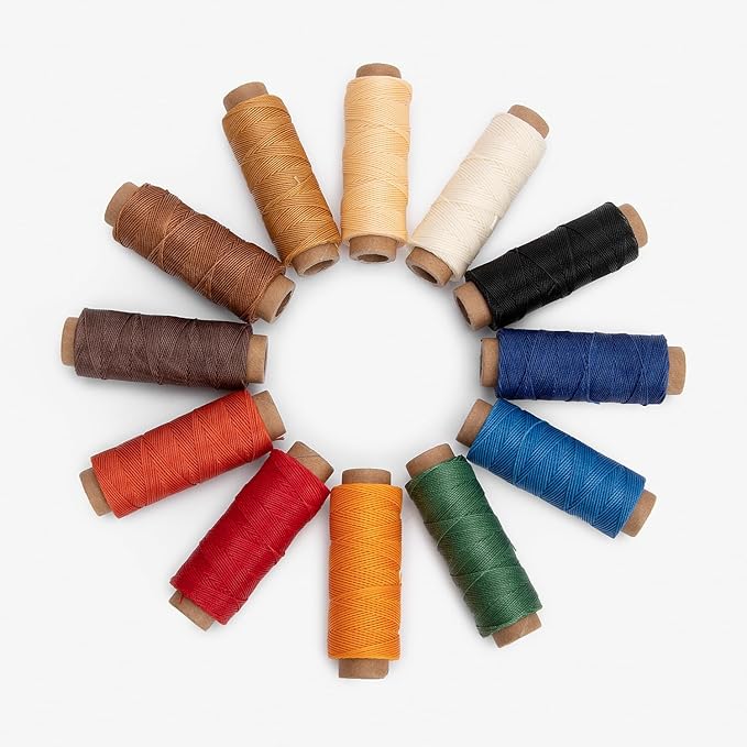 WUTA Leather Waxed Thread Round Polyester Sewing Threads - Image 8