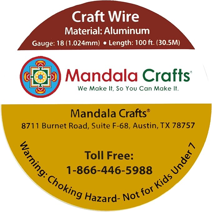Mandala Crafts 18 Gauge Anodized Aluminum Craft Wire - Image 3