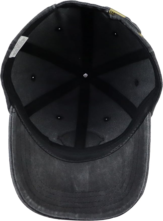 That's What I Do I Play Guitar and I Know Things Hats for Men Women, Adjustable Guitar Decor Leather Patch Baseball Cap
