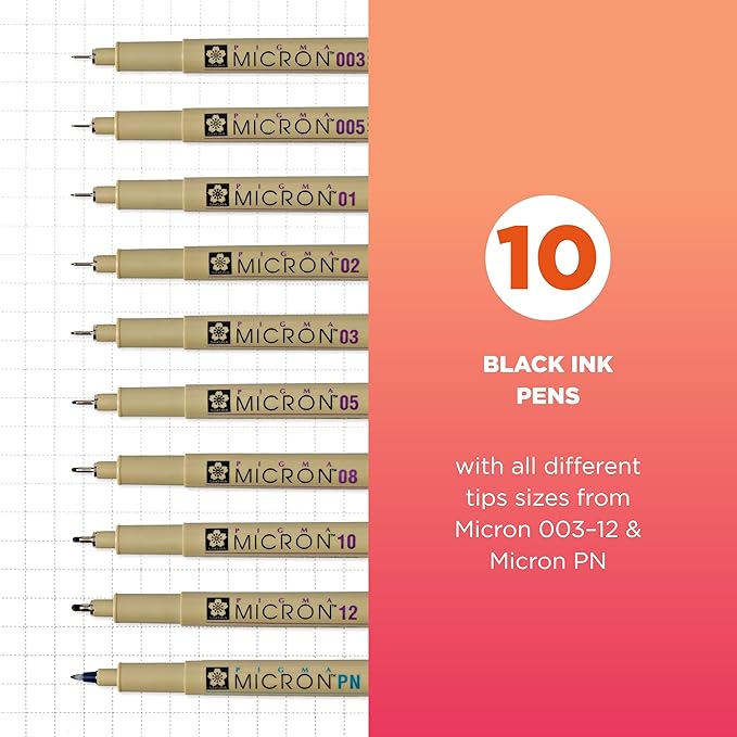 SAKURA Pigma Micron Fineliner Pens - Image 2