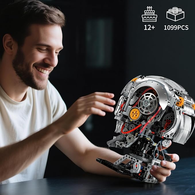 Mechanical Halloween Skull Building Set - Image 6