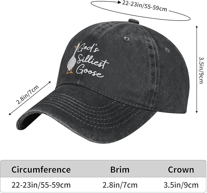 Funny Goose Hat Silly Goose On The Loose Hat Men Baseball Hats Funny Cap