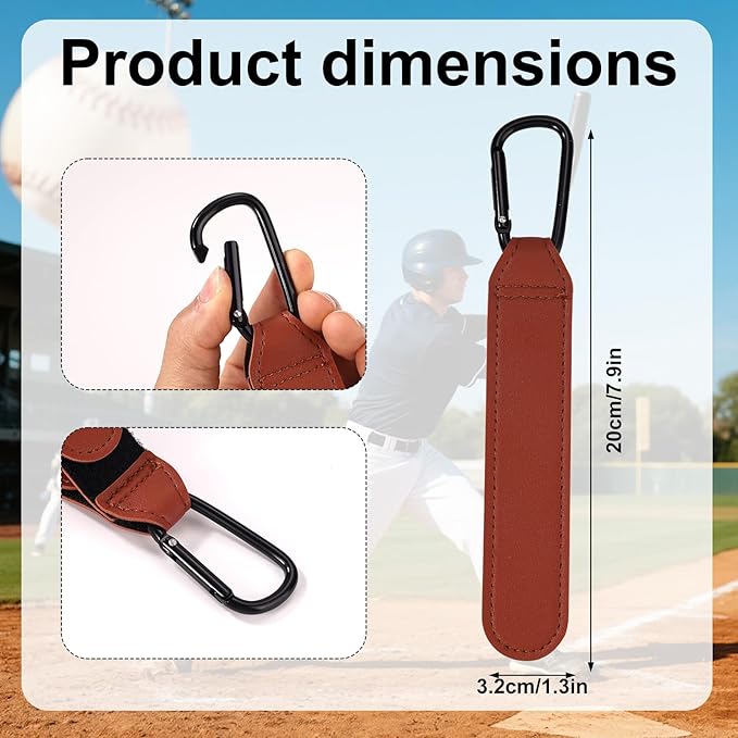 Adjustable Baseball Glove Clip, Adjustable Baseball Glove Holder for Bag with Hanging Loops Sports Training Gear Organization Clip Bag Tool for Drying Charms Team Gifts