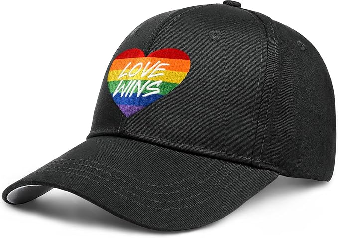 Gay Pride Rainbow Trucker Hat for Men and Women LGBT Embroidered Adjustable Washable LGBTQ Baseball Cap Gifts