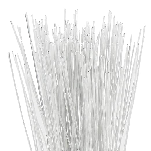 CCINEE 26 Gauge White Floral Wire Stem - Image 4