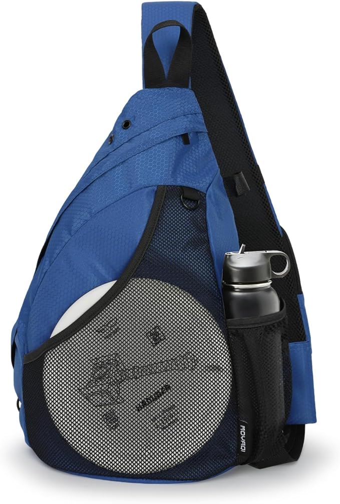 MOYAQI Disc Golf Bag with Retriever Holder and Storage Pockets, Disc Golf Backpack with 8-10 Disc Capacity, Padded Adjustable Strap and Back Panel, Lightweight and Durable