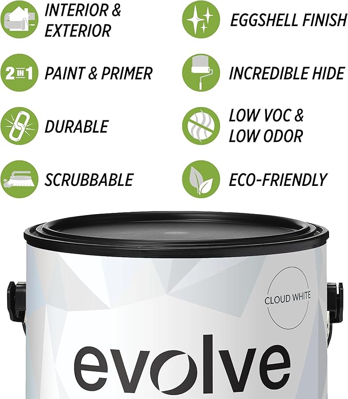 EVOLVE Paint & Primer: Environment-friendly, Eggshell - Image 2