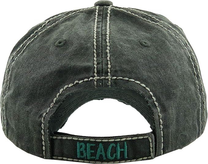Funky Junque Distressed Vintage Baseball Cap - Embroidered Patch Women's Hat - Holiday, Lifestyle & Patriotic Designs