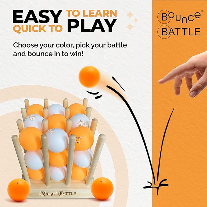 Bounce Battle™ Wood Edition – Family & Party Game - Image 2