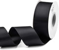 Humphrey's Craft 1-1/2 Inch Black Double Faced Satin Ribbon by HumphreysCraft