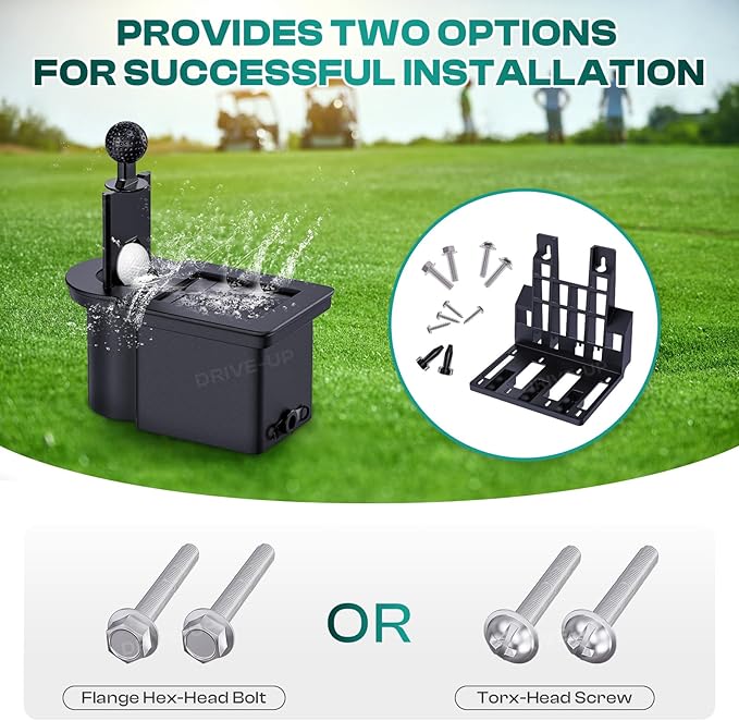 DRIVE UP Golf Cart Ball Washer and Club Cleaner Kit, Club Cart Golf Ball Cleaner and Club Head Washer, Suitable for Club Car Precedent, Tempo, Onward Gas and Electric Golf Carts, OEM 103662801