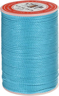 uxcell Round Leather Sewing Waxed Thread, 55m / 60 Yards Wax Polyester String by uxcell